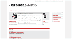 Desktop Screenshot of hjelpemiddeldatabasen.no